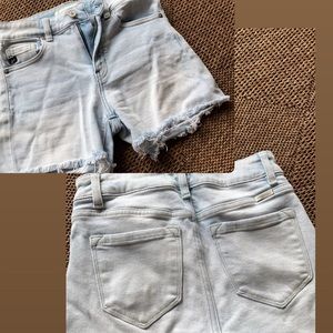 Kancan light wash shorts